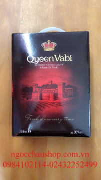 Rượu vang ngọt Queen Vabi( bịch 3l)
